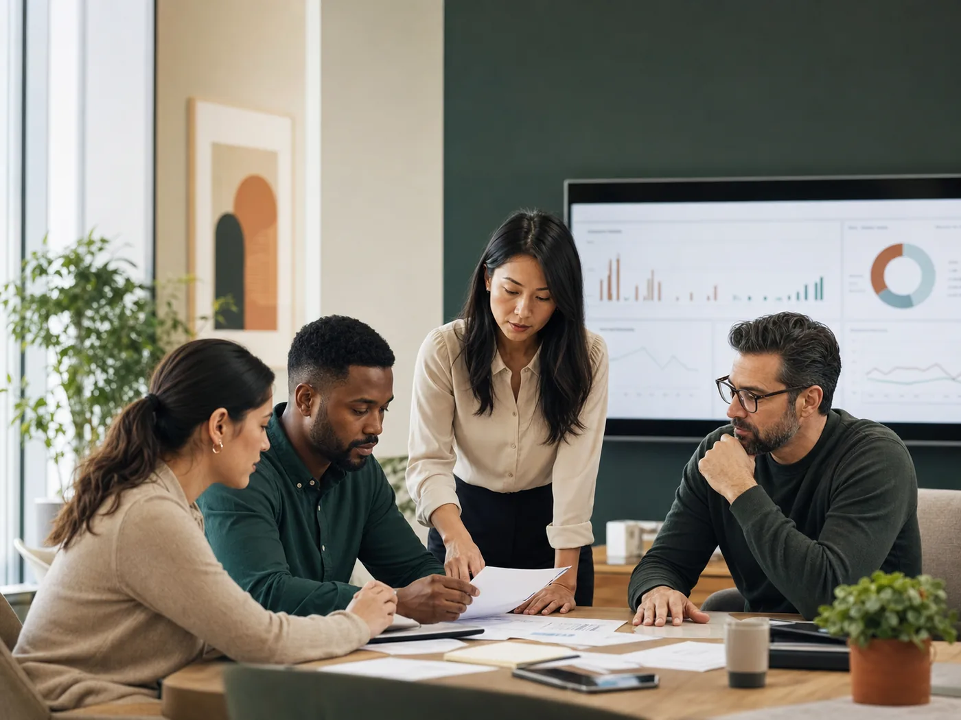 Revenue cycle operations team at work